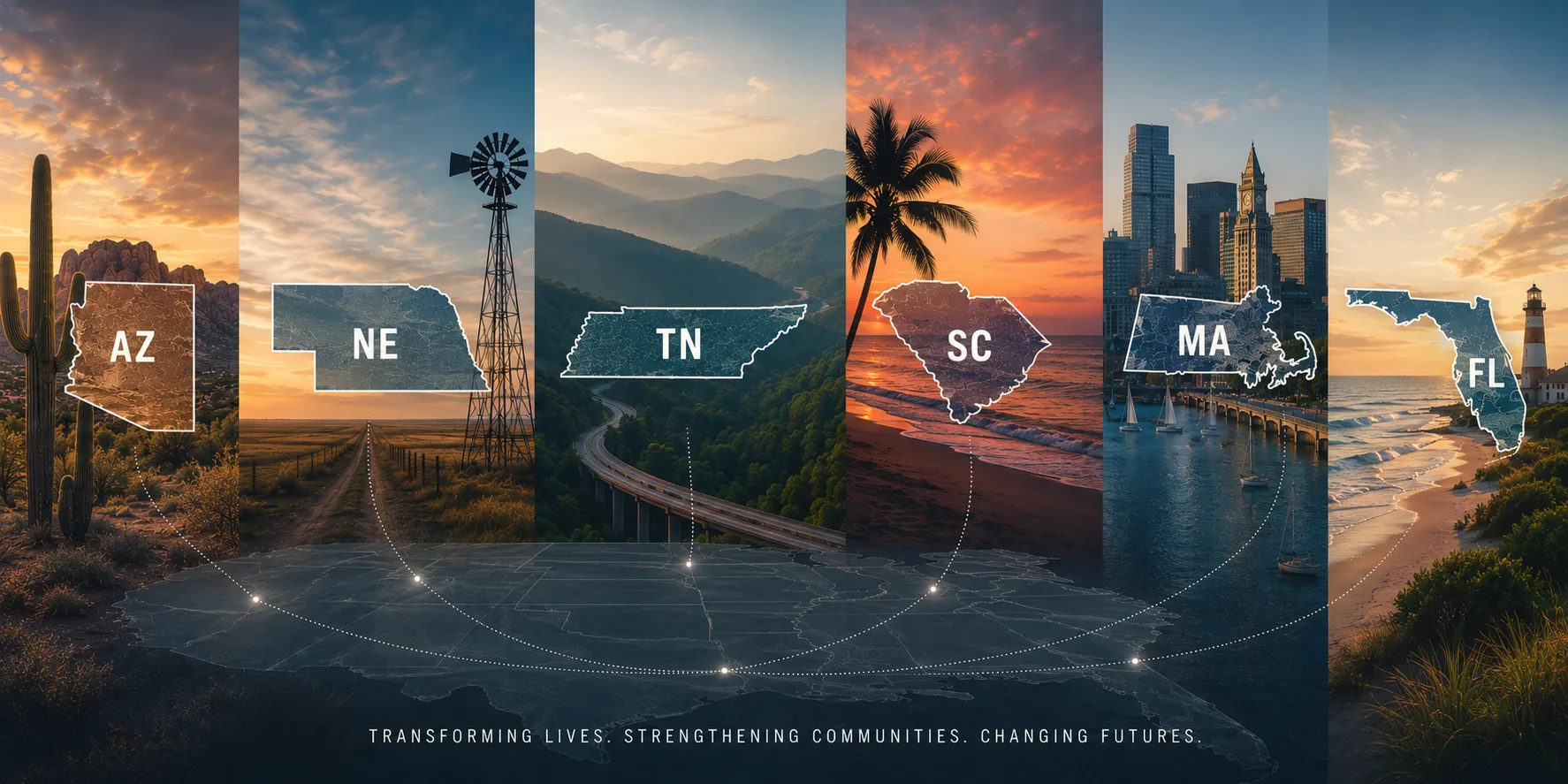 Persevere program locations across the United States