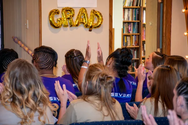 Persevere program graduates celebrating